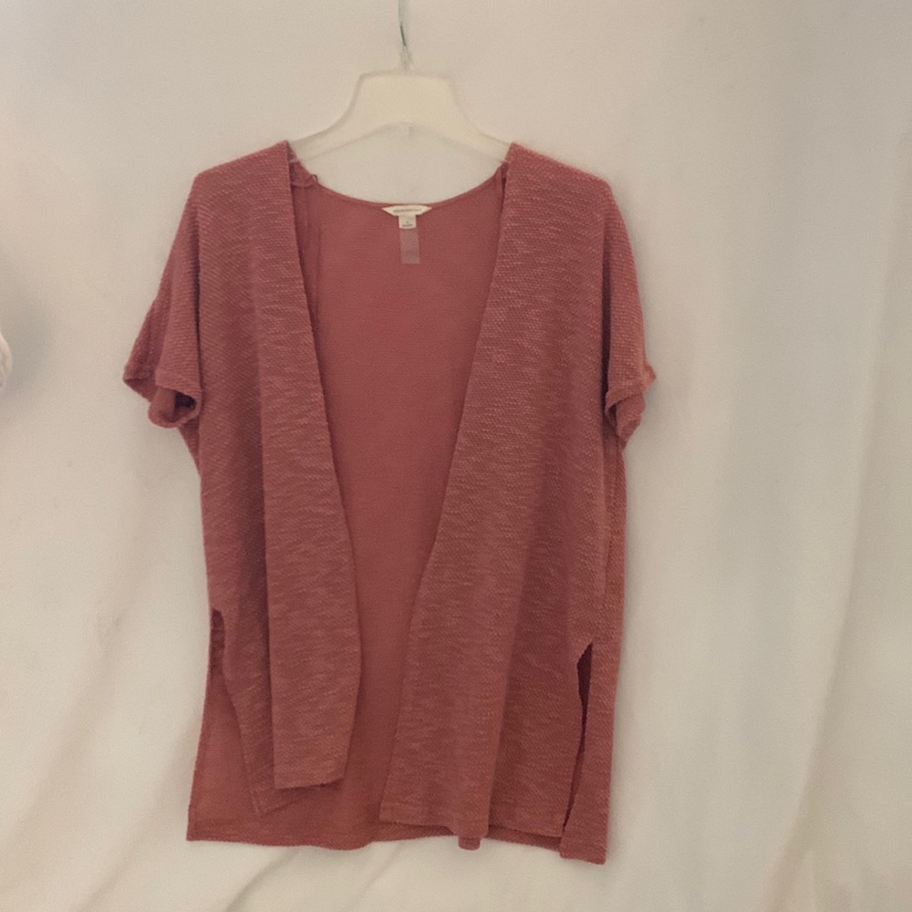 Short sleeve lightweight cardigan